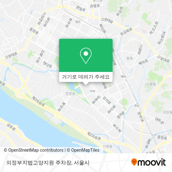의정부지법고양지원 주차장 지도