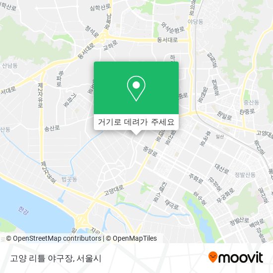 고양 리틀 야구장 지도