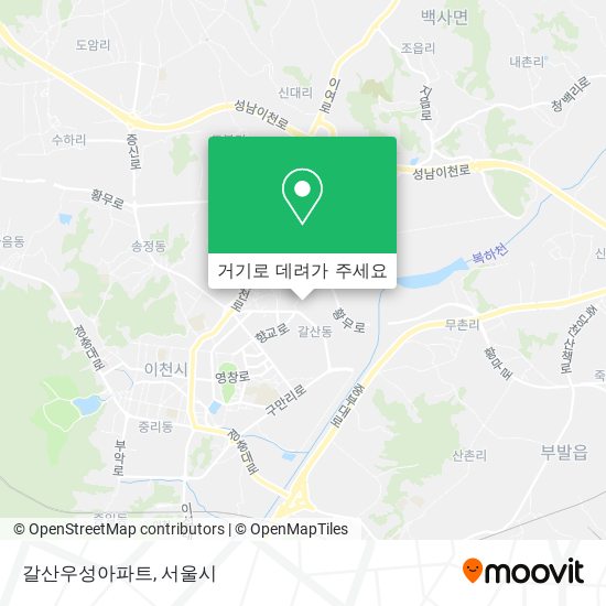 갈산우성아파트 지도