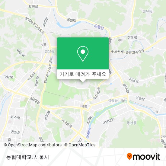 농협대학교 지도
