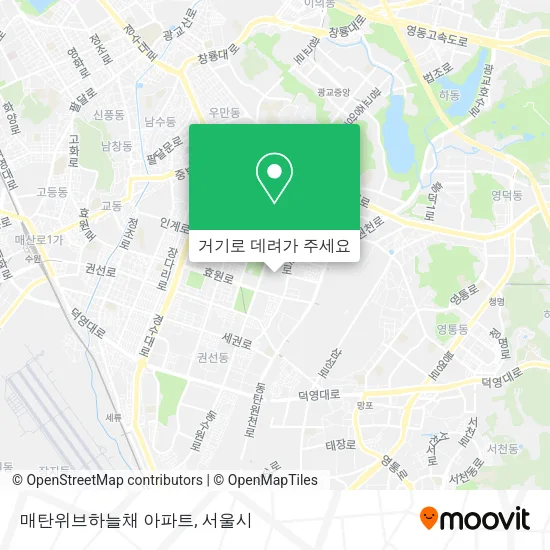 매탄위브하늘채 아파트 지도