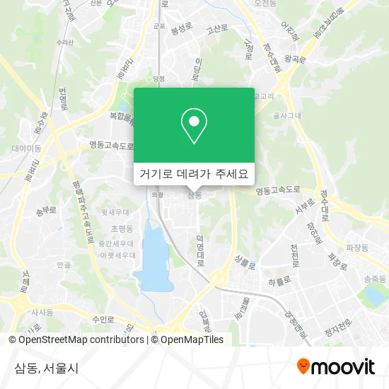삼동 지도