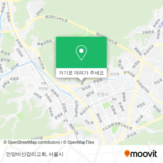 안양비산감리교회 지도