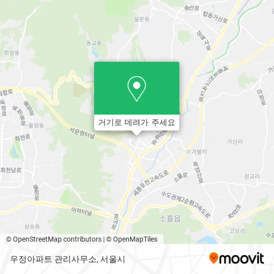 우정아파트 관리사무소 지도