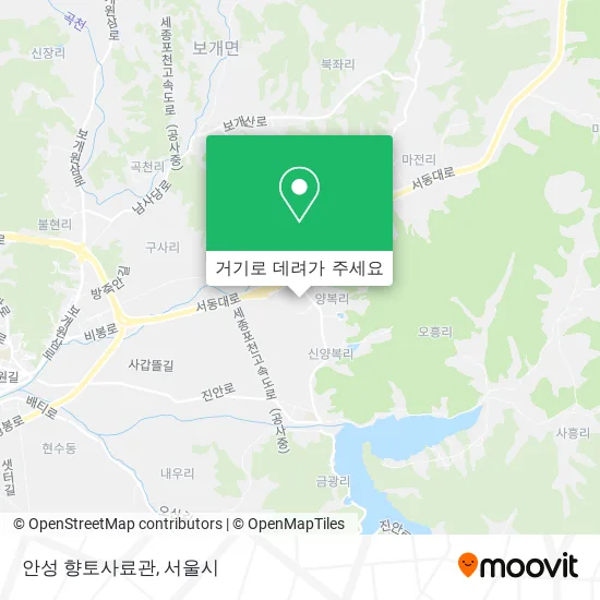 안성 향토사료관 지도