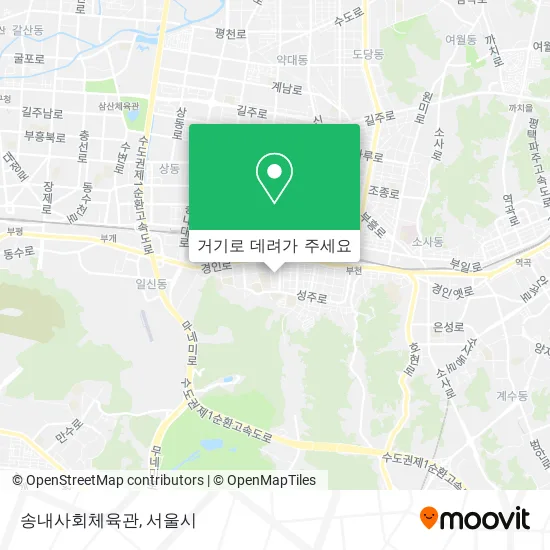 송내사회체육관 지도