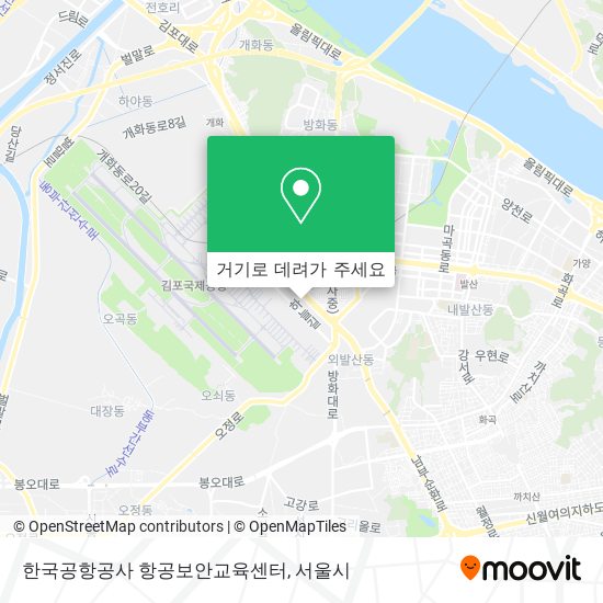 한국공항공사 항공보안교육센터 지도