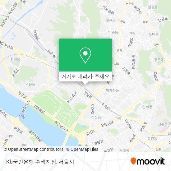 Kb국민은행 수색지점 지도