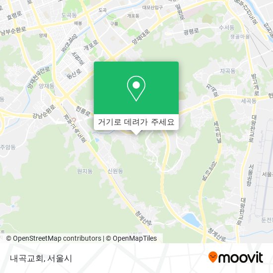 내곡교회 지도