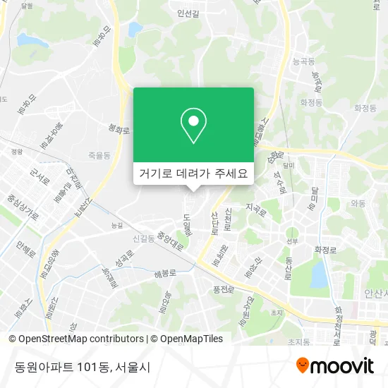 동원아파트 101동 지도
