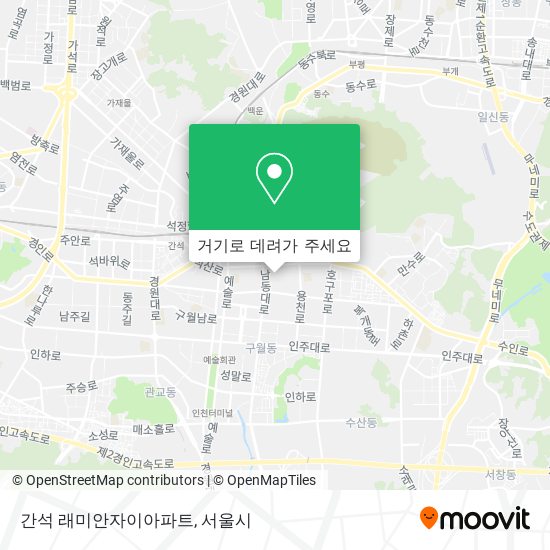 간석 래미안자이아파트 지도