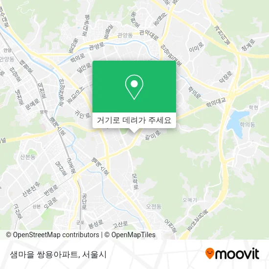 샘마을 쌍용아파트 지도