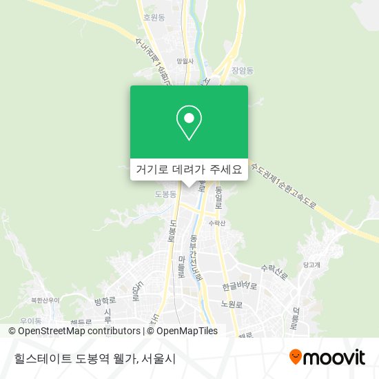 힐스테이트 도봉역 웰가 지도