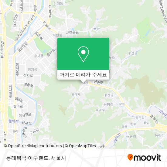 동래복국 아구랜드 지도