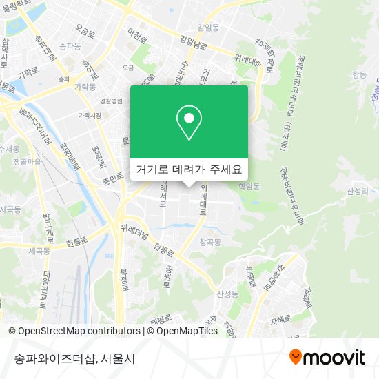 송파와이즈더샵 지도