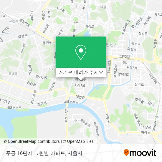 주공 16단지 그린빌 아파트 지도