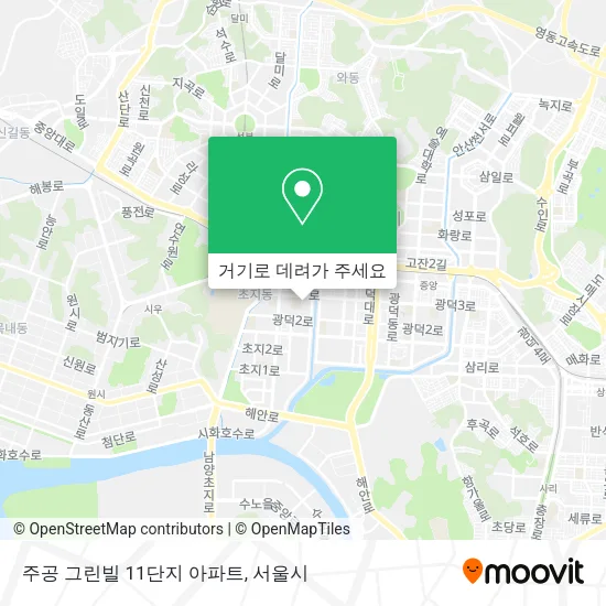 주공 그린빌 11단지 아파트 지도