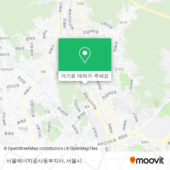 서울에너지공사동부지사 지도