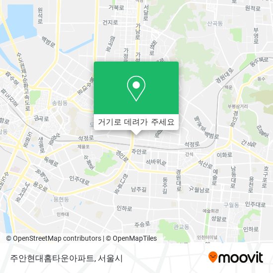 주안현대홈타운아파트 지도