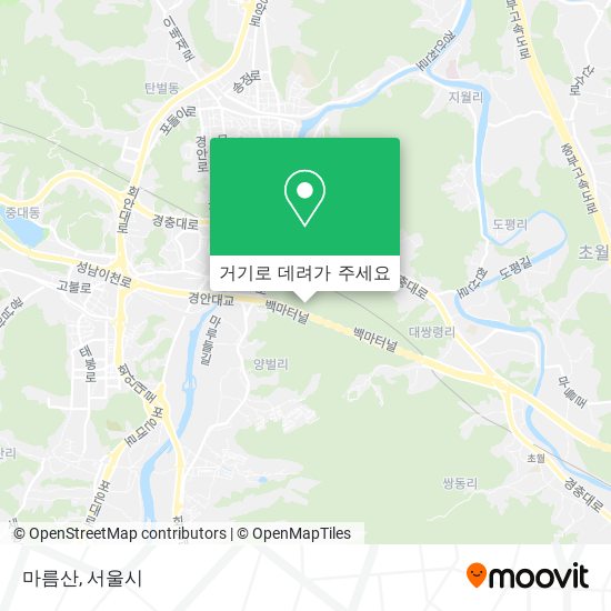 마름산 지도