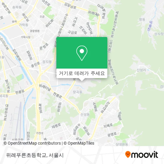 위례푸른초등학교 지도