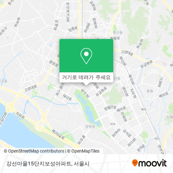 강선마을15단지보성아파트 지도