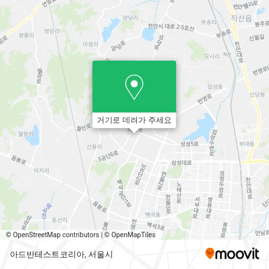 아드반테스트코리아 지도