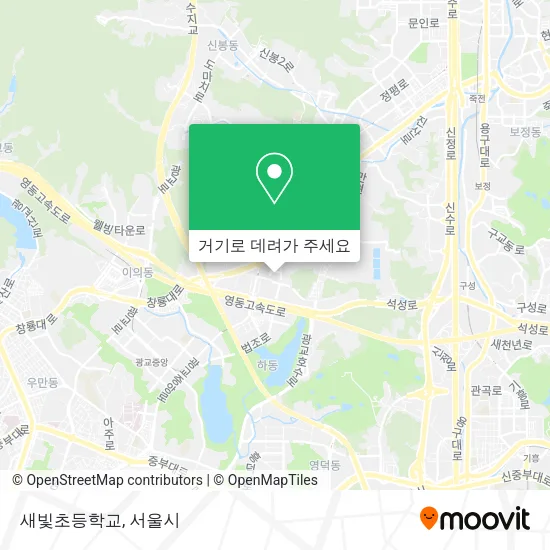 새빛초등학교 지도