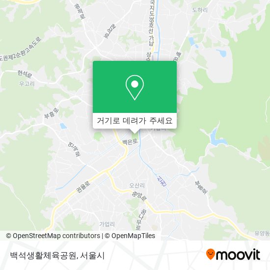 백석생활체육공원 지도