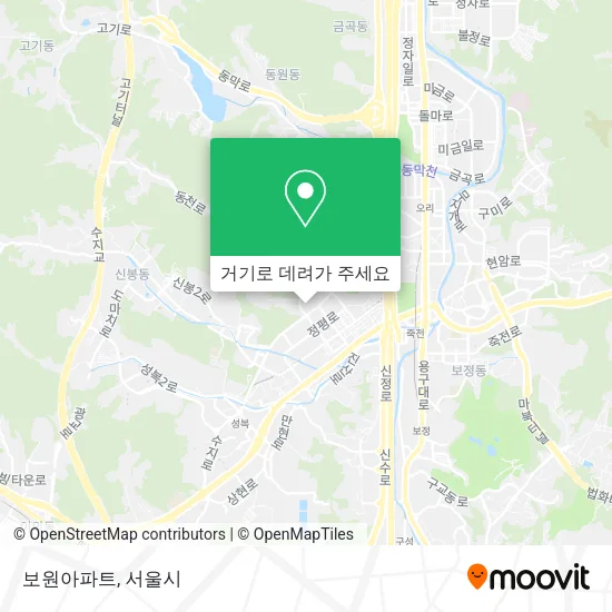 보원아파트 지도