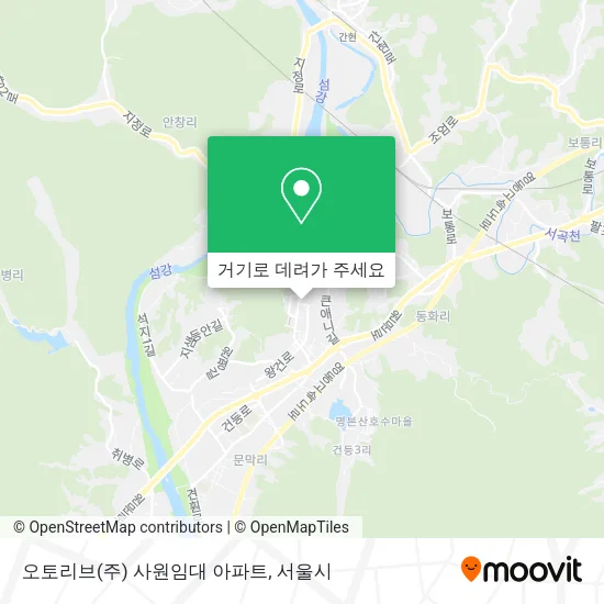 오토리브(주) 사원임대 아파트 지도