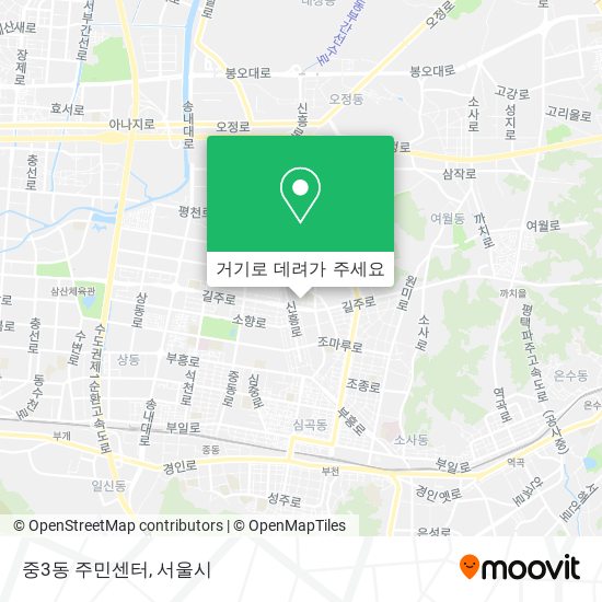 중3동 주민센터 지도