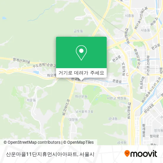 산운마을11단지휴먼시아아파트 지도