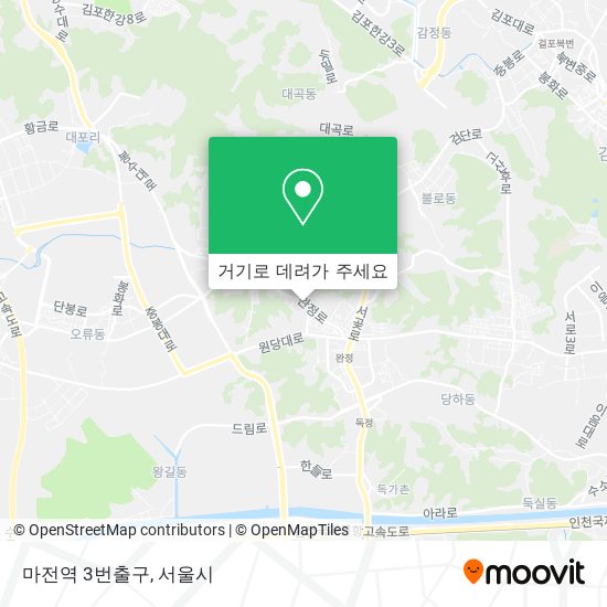 마전역 3번출구 지도