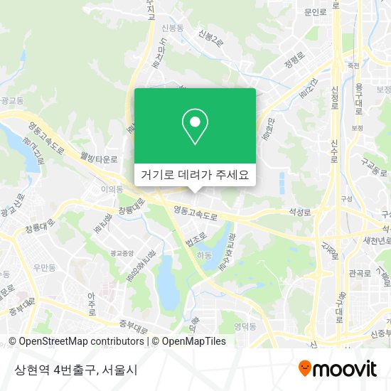 상현역 4번출구 지도