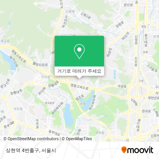 상현역 4번출구 지도