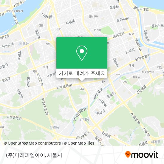 (주)미래피엠아이 지도