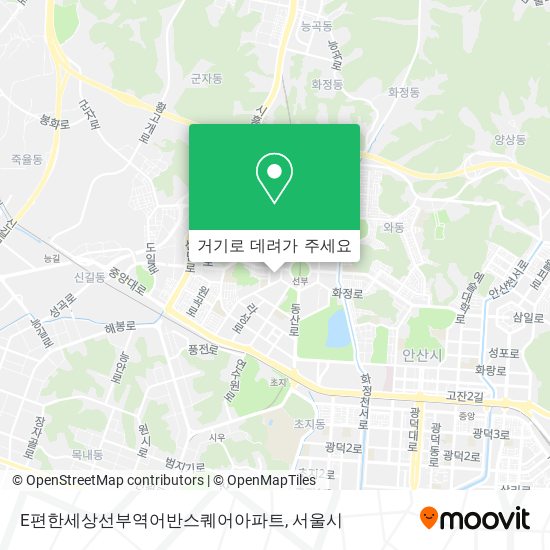 E편한세상선부역어반스퀘어아파트 지도