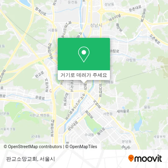 판교소망교회 지도