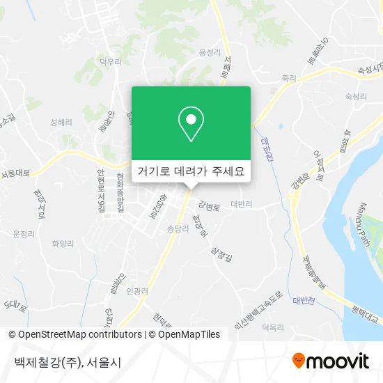 백제철강(주) 지도