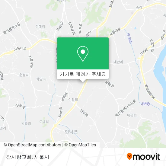 참사랑교회 지도