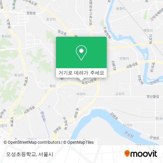 오성초등학교 지도