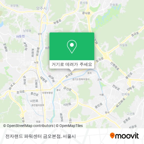 전자랜드 파워센터 금오본점 지도