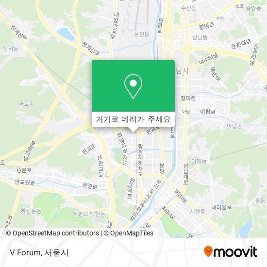 V Forum 지도