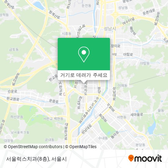 서울럭스치과(8층) 지도