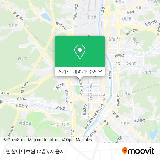 원할머니보쌈 (2층) 지도