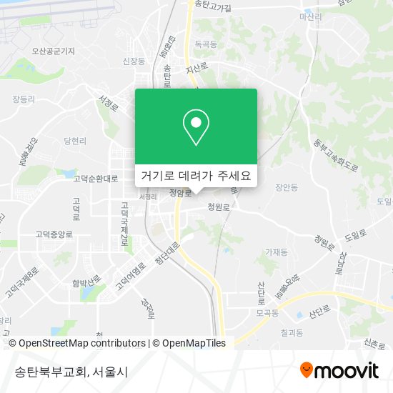 송탄북부교회 지도