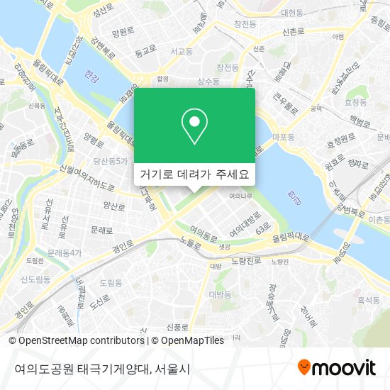 여의도공원 태극기게양대 지도