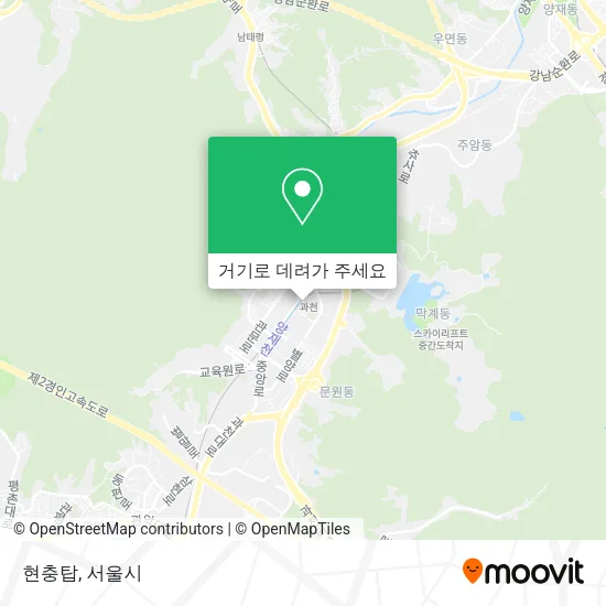 현충탑 지도