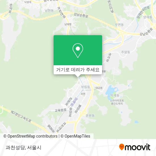 과천성당 지도